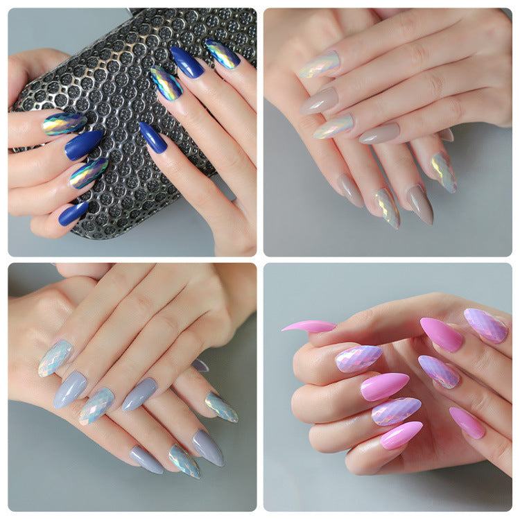 24 pieces of trendy wearable fake nail pieces 24 pieces of trendy wearable fake nail pieces